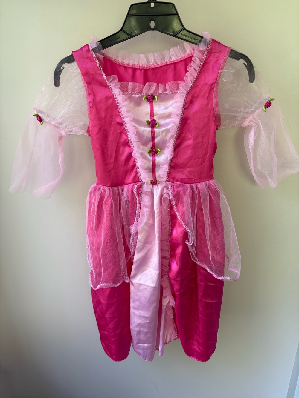 Girls Pink Princess Dress Up Halloween Costume Dress Size 5-6